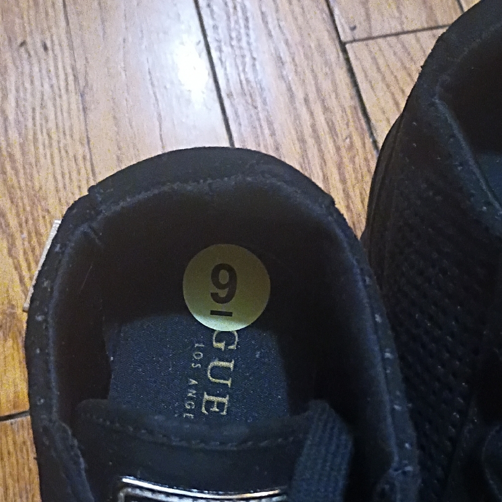 GUESS Women's Black Wedge Sneakers - Picture 5 of 5